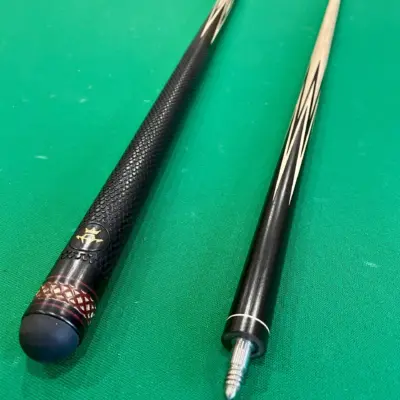 Бильярдный кий Корона черный граб Super Diamond клееный шафт изображение