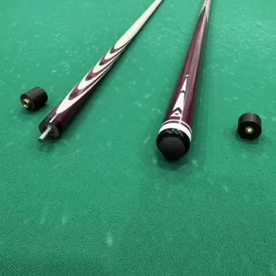 Бильярдный кий 10 запилов Амарант треугольник изображение