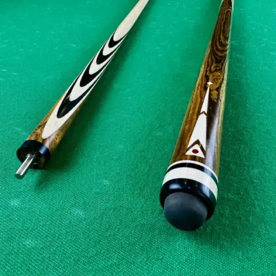 Більярдний кий 10 вирізів Бокот Ебен Луцк інкрустований трикутник изображение