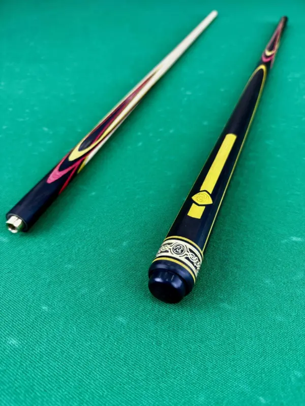 Більярдний кий Квітка (папуга) чорне дерево + багряне + жовте граб 4 радіальне натягування AS (1)|більярдний кий Квітка (папуга) ебеновий + багряний + жовтий граб 4 променевий акцент AS (2)|Більярдний кий Квітка (папуга) ебеновий + багряний + жовтий граб 4 радіально напружений AS (3)