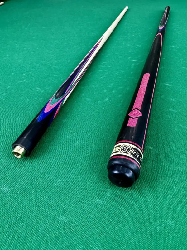 Більярдний кий Квітка (папуга) чорне дерево + синій + зелений + багряний граб 4 променевий акцент AS (1)|більярдний кий Квітка (папуга) ебеновий + синій + зелений + багряний граб 4 променева напруга AS (2)|Більярдний кий Квітка (папуга) ебеновий + синій + зелений + багряний граб 4 променевий напружений AS (3)