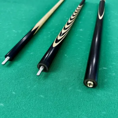 Більярдний кий, тричастина 9 вирізів, чорний граб изображение