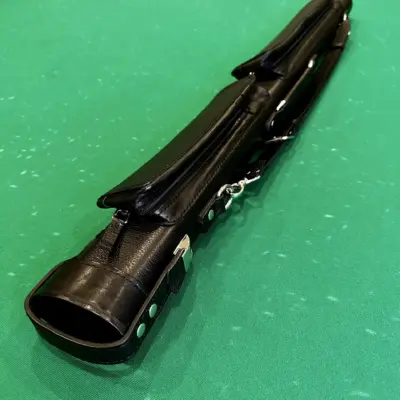 Чехол для кия СПОРТ М черный кожаный 1шт изображение