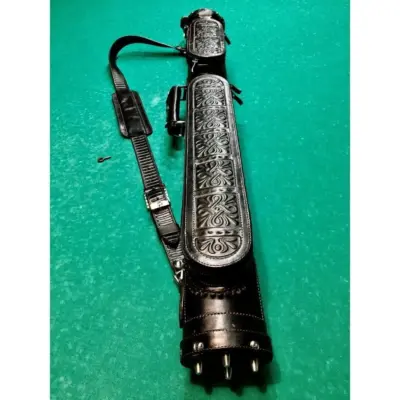 Тубус эксклюзивный ручная работа Ерофея Евладина черный 025 на два кия изображение