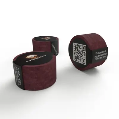 Наклейка для бильярда без фибры SUPER DIAMOND красная 1шт. изображение