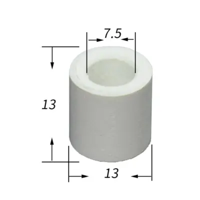 Втулка для кия Бакелитовая белая1шт изображение