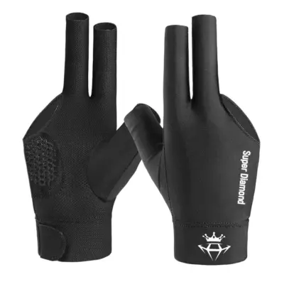 Super Diamond L Чорна Права Більярдна Рукавичка 1 частина изображение