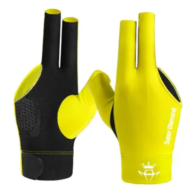 Super Diamond M Більярдна рукавичка жовта права 1 штука изображение