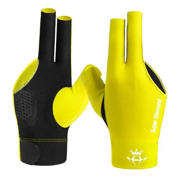 Super Diamond XL Більярдна рукавичка жовта права 1 штука