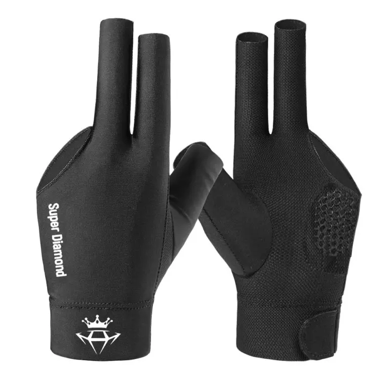 Super Diamond M Black Left Більярдна рукавичка 1 частина