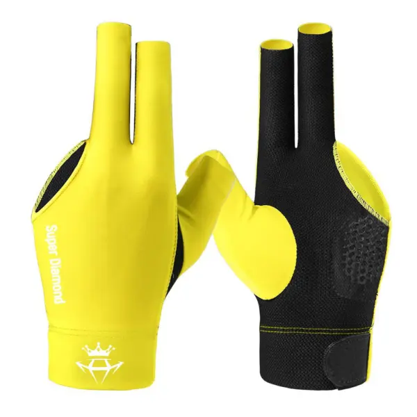 Super Diamond L жовта рукавичка для більярду для лівої більярдної рукавички 1 штука