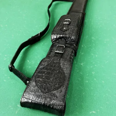 Колчан для більярдного кийка CLASSIC чорний шкіряний крокодил 1 кусок изображение