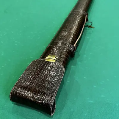 Сагайдак для кия Люкс крокодил коричневий шкіряний 1шт изображение