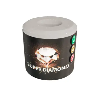 Мел для бильярда НЕКОНДИЯ Super Diamond цилиндрический серый ямочка 1шт. изображение