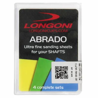 Набір мікропаперу для полірування кию LONGONI ABRADO 12шт. изображение