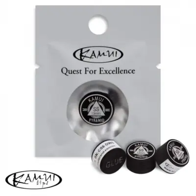 Наклейка для кия Kamui Pyramid Black 13мм Super Soft изображение