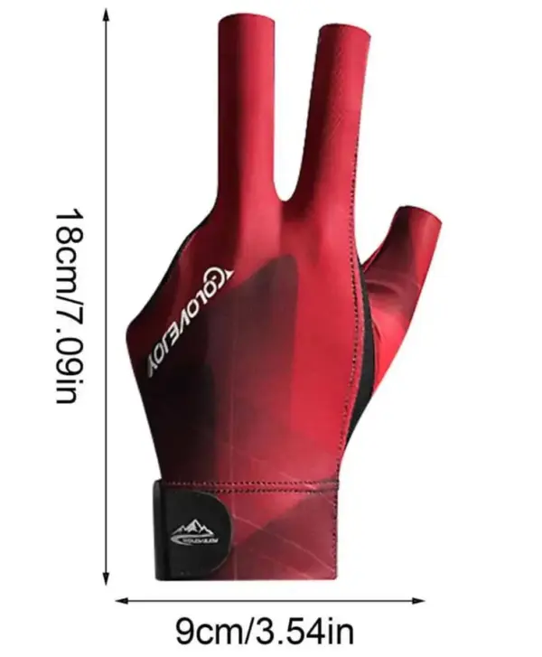 БІЛЬЯРДНА РУКАВИЧКА GO LOVE JOY червона 1 штука.