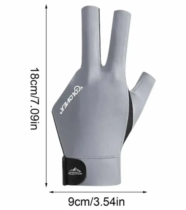 БІЛЬЯРДНА РУКАВИЧКА GO LOVE JOY сіра 1 частина.