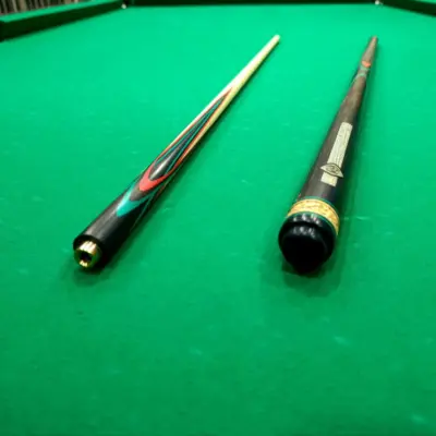 Більярдний кий квітка Eben зелено-червоний граб 4 балки з напругою AS изображение