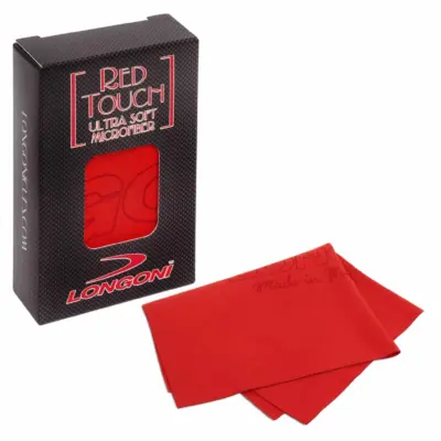Серветка для чищення та полірування більярдного кию LONGONI RED TOUCH ULTRA SOFT MICROFIBRE CLOTH изображение