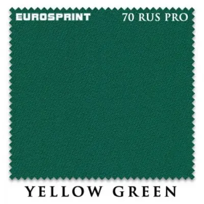 Сукно для бильярда Eurosprint 70 Rus Pro 198cм Yellow Green 1 метр изображение
