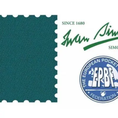 Сукно для бильярда Iwan Simonis 760 195см Yellow Green 1 метр. изображение