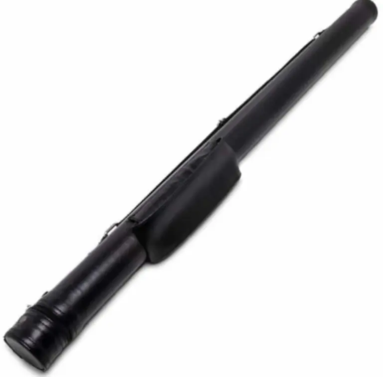 Більярдна трубка з двома бічними кишеньками, чорна гладка