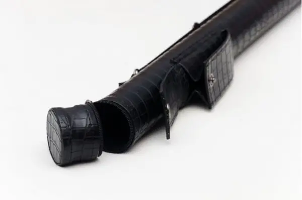 Тубус-для-білярдного-кія-с-карманом-кнопка-черний-крокодил-3