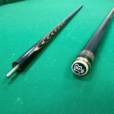 Більярдний кий 36 вирізів, чорний граб + боковий стрижень Онищенко изображение