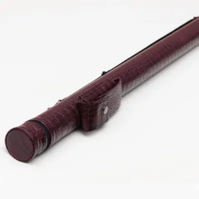 Більярдна трубка з кишеньковим ґудзиком у вигляді бордового крокодила изображение