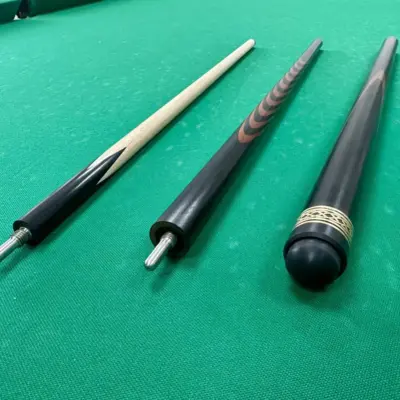 Більярдний кий, трійка з 9 вирізів, чорний граб Лапачо изображение