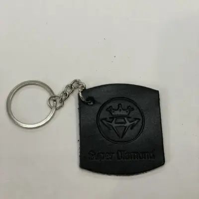 Super Diamond Leather брелок чорний квадратний овал изображение
